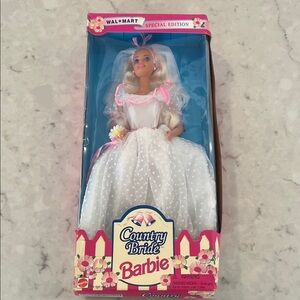 VTG 90s Mattel Barbie Special Edition Country Bride Doll